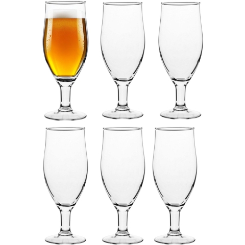 Vicrila Speciaalbier Glas - 6x - Bock - gehard glas - 40 cl - bokbier glazen - bierproeverij -