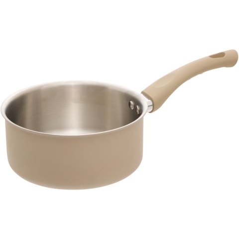 5Five steelpan Paris - D18 cm - RVS - aluminium - beige/zilver - pannen -