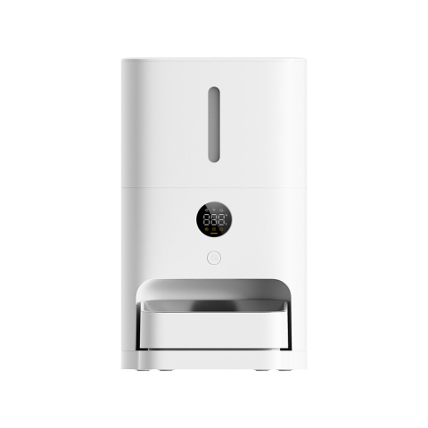 Xiaomi slimme voerautomaat voor huisdieren 2 5 L groot slim voerreservoir, nauwkeurig wegen, groot high-definition led-scherm, drievoudig afgedicht om voer droog en vers te houden