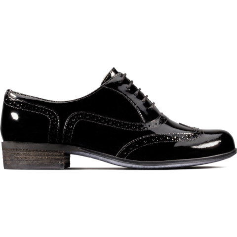 Hamble Eiken Zwarte Lak Schoenen