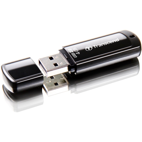 Transcend JetFlash® 350 USB-stick 4 GB Zwart TS4GJF350 USB-A 2.0