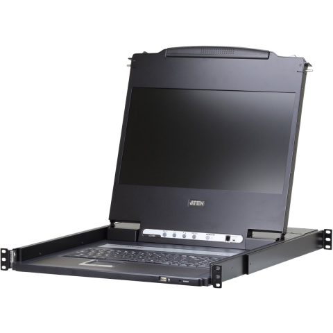 ATEN CL6700MW F KVM-console DVI Toetsenbord, USB 1920 x 1200 Pixel
