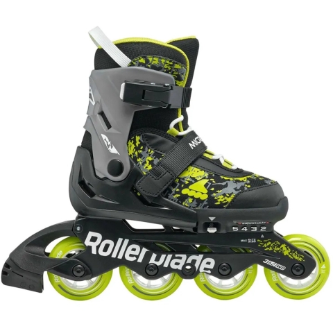 Rollerblade - Microblade SL Black/Lime - Verstelbare Kinderskates - 36.5