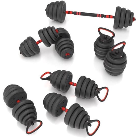 HMS Fitness 6-in-1 Krachttraining Set - 30 kg