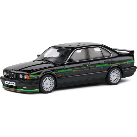 BMW Alpina B10 BiTurbo E34 - Solido 1:43 - Vitrinebox - Zwart