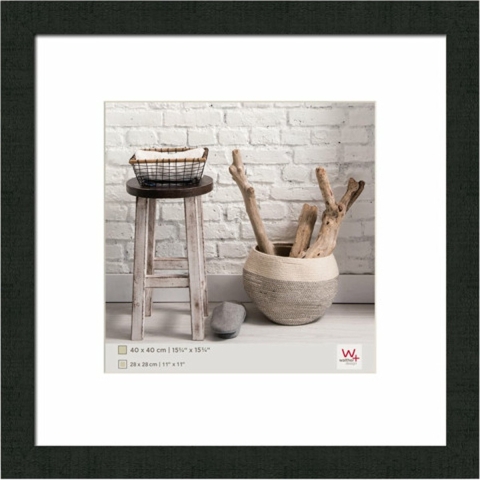 walther+ design HO440B Wissellijst Papierformaat: 40 x 40 cm Zwart