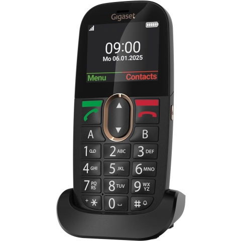 Gigaset GL695 Senioren mobiele telefoon Zwart
