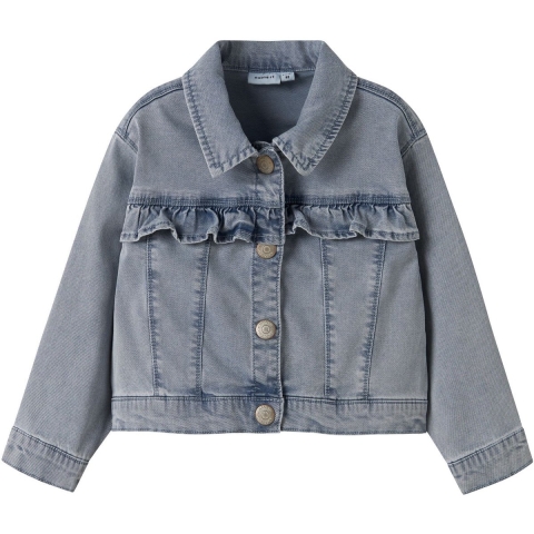 Name It Jas - NmfJulia - Light Blue Denim - Name It - 3 jaar (98) - Spijkerjas