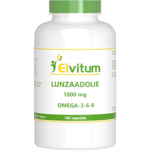Elvitum Lijnzaadolie 1000mg Omega-3-6-9 Capsules