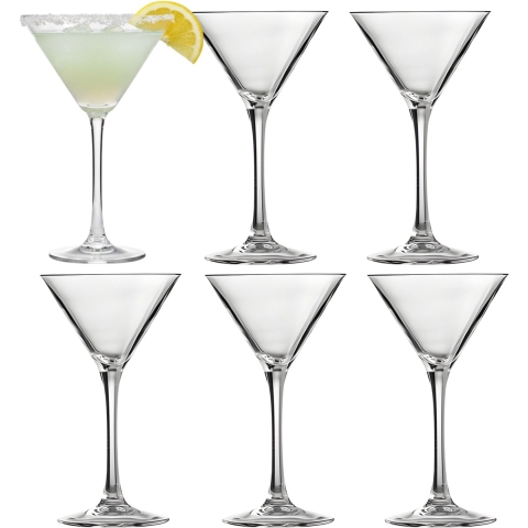 Vicrila Martini glazen set - 6x - glas - 14 cl - cocktail glas -
