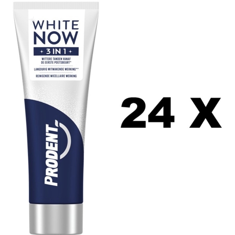 24x Prodent Tandpasta White Now 3in1 Original 75 ml
