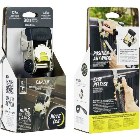 NITE Ize NI-CJRS12-09-R8 Spanband (l x b) 3.7 m x 2.5 cm Ratelinrichting