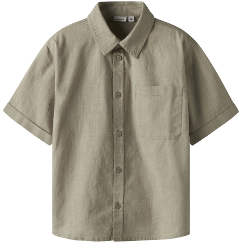 Name It Blouse - NkmFilip - Aluminium - Name It - 7-8 jaar (122-128) - Shirts