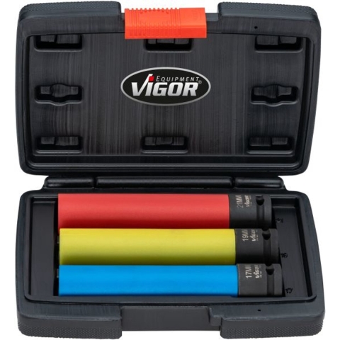 Vigor V5933/3 Dopsleutelinzetset 1/2 (12.5 mm) 3-delig