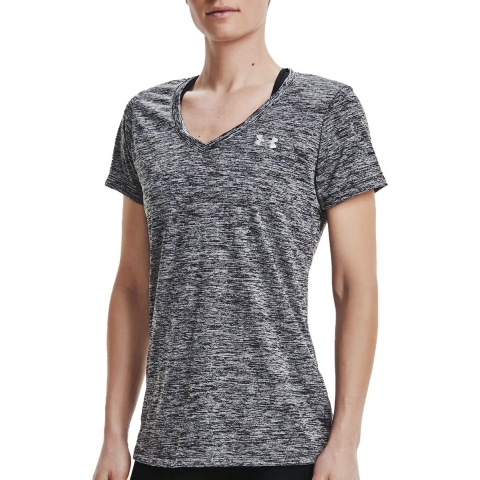 Dames-T-shirt met v-hals Under Armour Twist Tech™