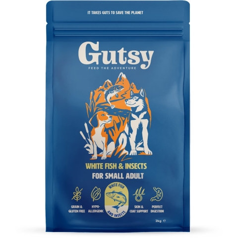 Gutsy White Fish&Insects for Small Adult | 6 kg