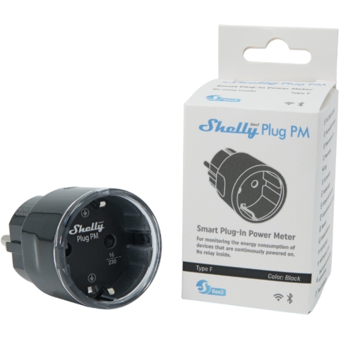 Shelly Plug PM Gen3 schwarz