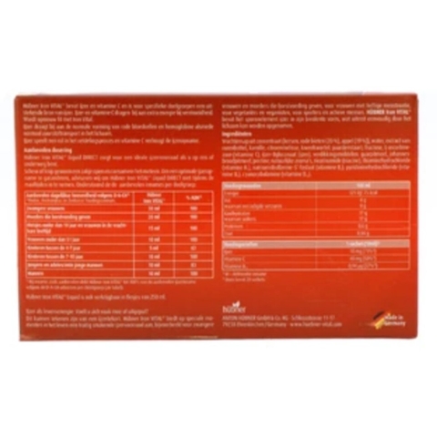 Hubner IJzer Iron Vital F Vloeibaar 20 sachets
