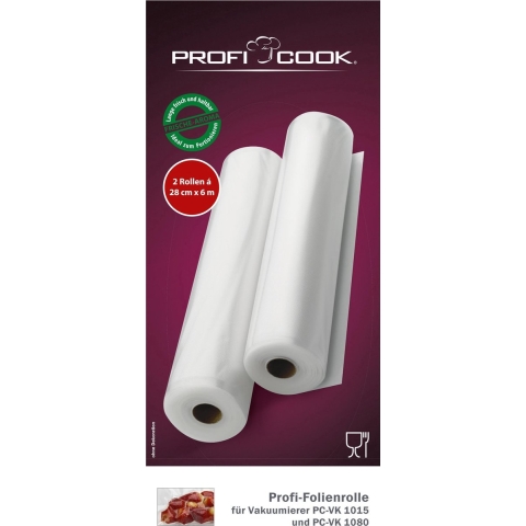 Profi Cook 8910155 2x folierollen 28 cm x 6 m.