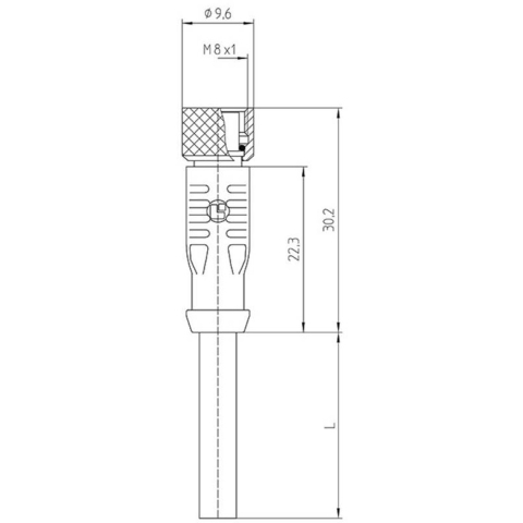 Lutronic 1029 Sensor/actuator connector, geassembleerd M8 Aantal polen (sensoren): 4 Koppeling, recht 5.00 m 1 stuk(s)
