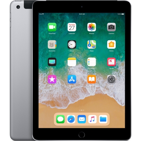 Refurbished iPad 2018 128 GB 4G Space Gray Als nieuw