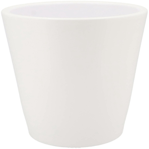 DK Design Bloempot Vinci - wit mat - voor kamerplant - D26xH29cm -