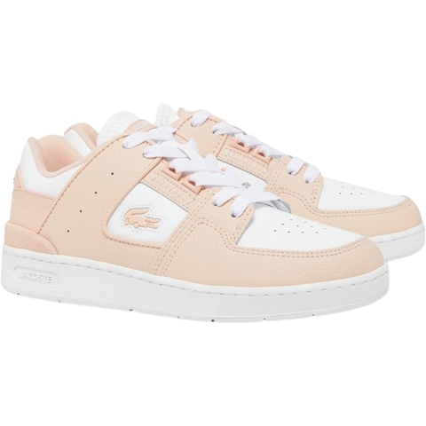 Women's Lacoste Court Cage Trainers in Pink white