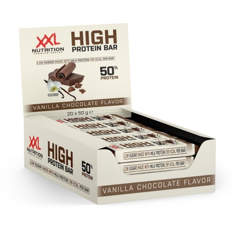 XXL Nutrition High Protein Bar 2.0 Vanille Chocolate 20 x 50 gr