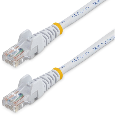 Startech 1mWhiteSnaglessUTPCat5ePatchCab