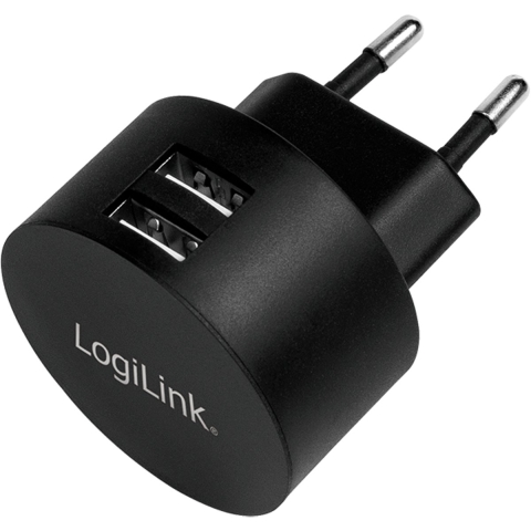 LogiLink Lader 230V 2xUSB 5V 2100mA