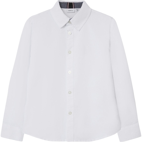 Name It Overhemd - Noos - NkmNewsa - Bright White - Name It - 4 jaar (104) - Overhemd