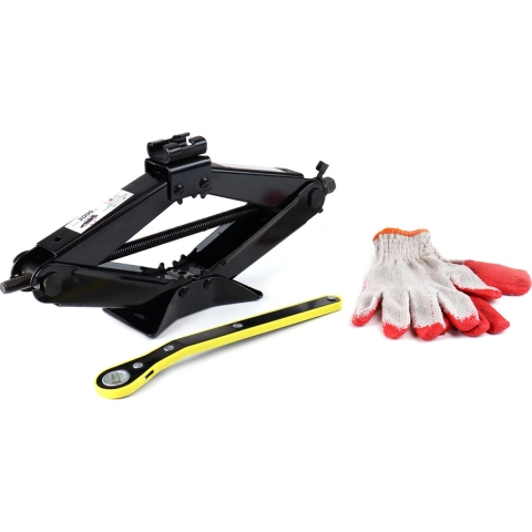 AMiO Schaarkrik - 2 Ton - Ratel Handslinger met Handschoenen - Zwart