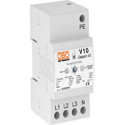 OBO Bettermann 5093391 V10 COMPACT-AS Overspanningsafleider 10 kA 1 stuk(s)