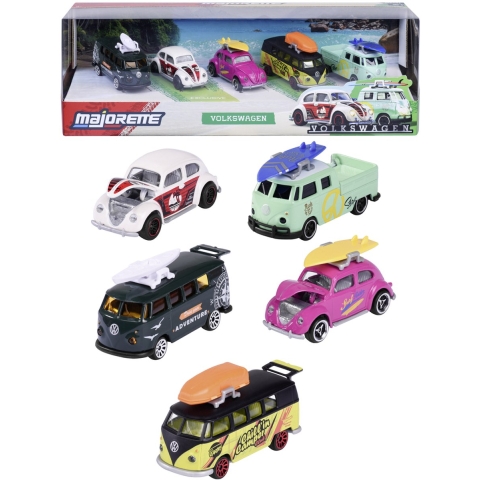 Majorette Volkswagen (VW) 5 pieces giftpack Kant-en-klaar model Personenauto (model)