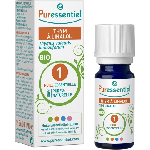 Puressentiel Tijm Linalol Bio Essentiële Olie | 5 ml
