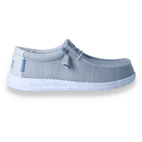 HEYDUDE Instappers Heren Wally Stretch Sox Grijs 41 Mesh