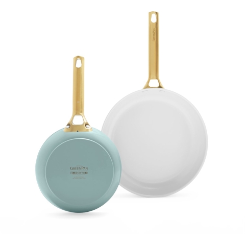 GreenPan Padova Reserve 20 + 26 cm koekenpannenset Smokey Blue