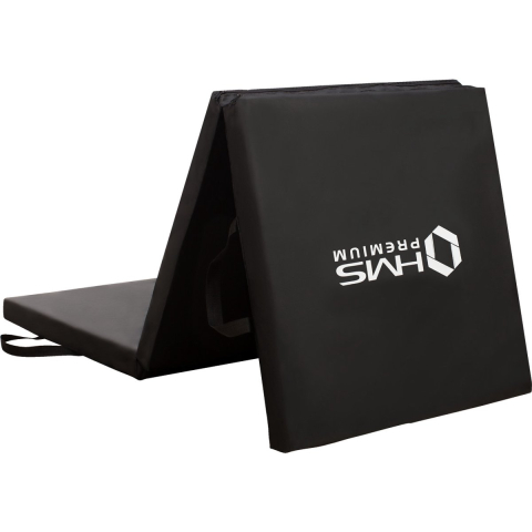 HMS Premium Opvouwbare Fitness Mat - Zwart