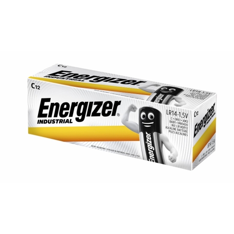 Energizer Industrial Alkaline C-LR14 Baby, batterijen 12 stuks