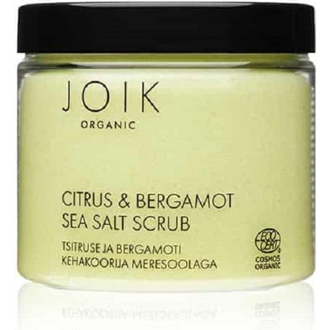 Joik Citrus & bergamot sea salt scrub organic 240 gram
