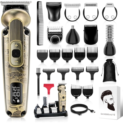 Sansbeauté® 9-in-1 Baardtrimmer - Mannen - Multigroomer - 0.5-15mm
