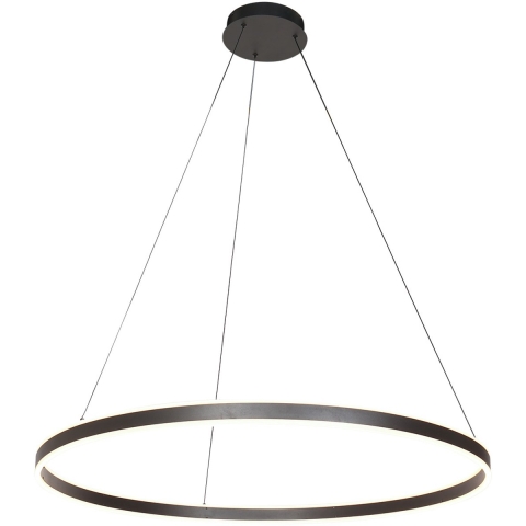 Steinhauer - hanglamp - Ringlux - zwart - metaal - Ø 100cm - LED - 3676ZW