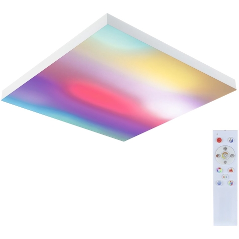 Loria Rainbow LED-paneel – 595x595 mm – 31W – 2820 lm – RGBW – Dimbaar – Dynamisch Licht – Zwart
