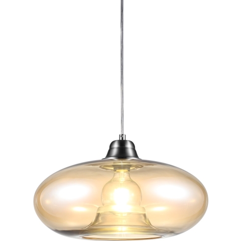 Globo - hanglamp - LILLE - amberkleurig - glas - Ø 40cm - E27 - 30040123
