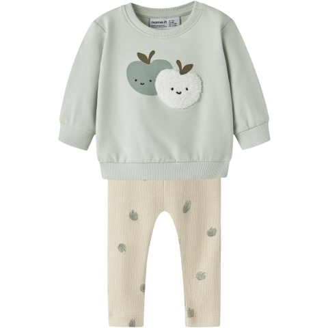 Name It Joggingpakken - NbnfoAppi - Pale Aqua - Name It - 74 - Joggingpakken