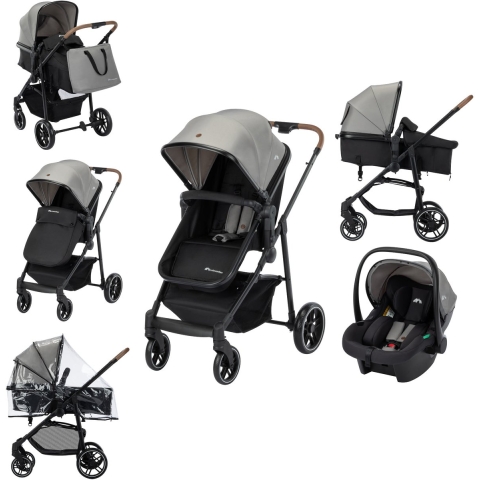 Bebeconfort Buggy - 3-in-1 - Haze Trio Lux - Grijs - Bebeconfort - OneSize - Buggy