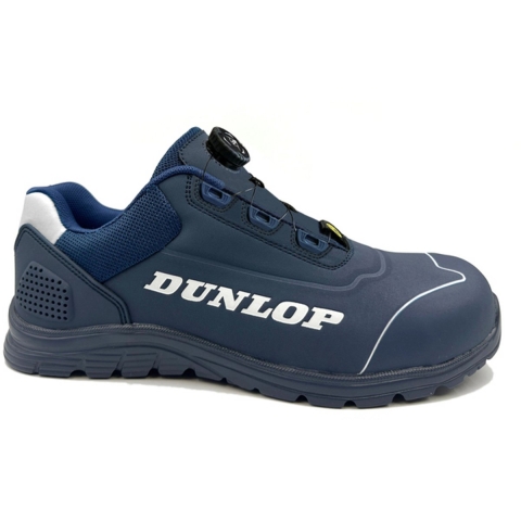 Dunlop Matt Microfiber Heren Veiligheidsschoenen Marineblauw/Wit