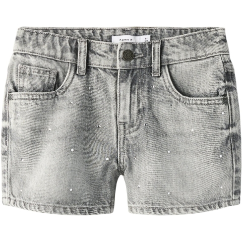 Name It Shorts - NkfRose - Light Grey Denim - Name It - 9 jaar (134) - Shorts