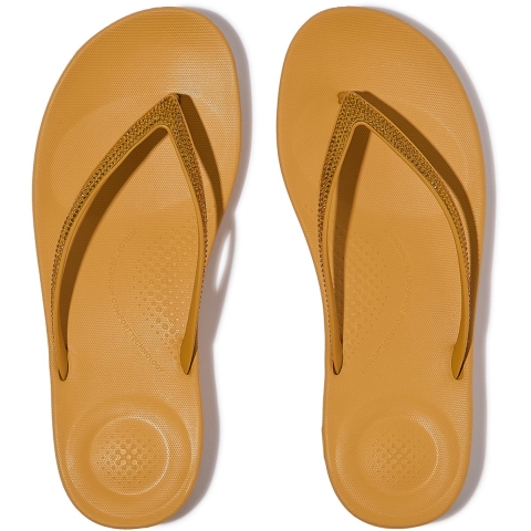 FitFlop Fitflop™ iqushion sparkle slippers – turmeric | lichtgewicht ergonomische teenslippers dames