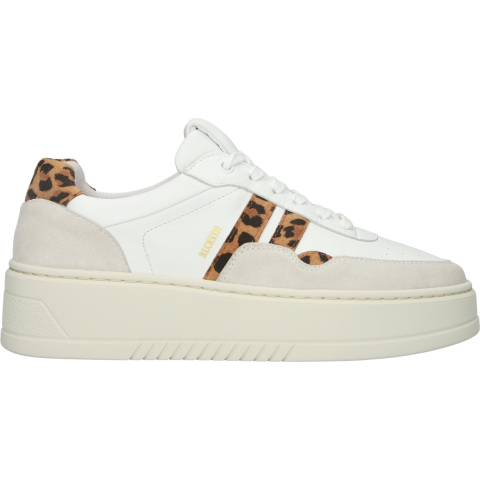 Blackstone Fl720 white leopard dames sneakers